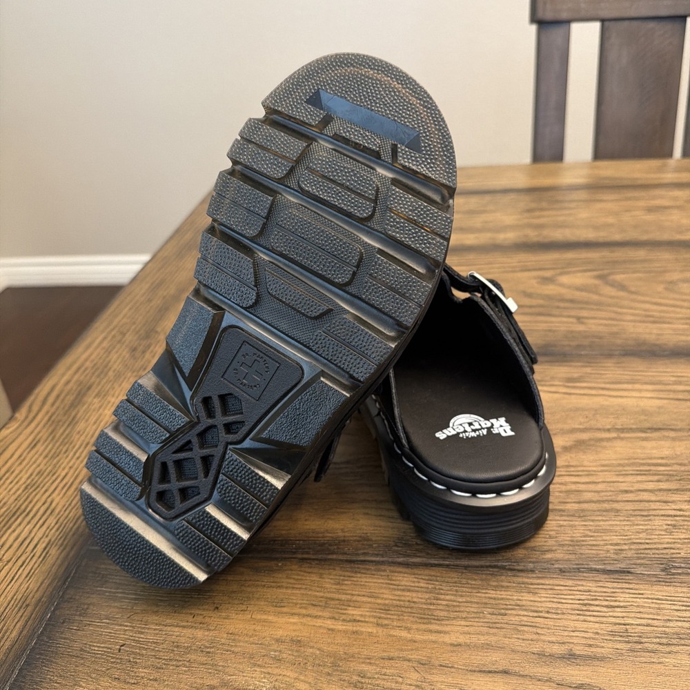 Dr. Martens Zebzag Mule Solar Flare Black Embroidered Leather Women's US 8 ..S13 - Picture 6 of 6